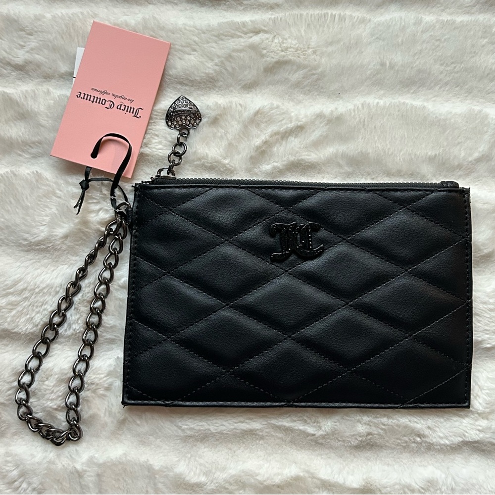 Juicy Couture Brighter Than A Diamond Wristlet Liquorice Y2K